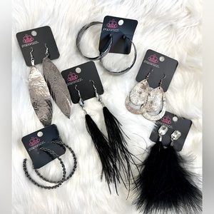 Lot #9 Fashion earring bulk lot 6 pair earrings